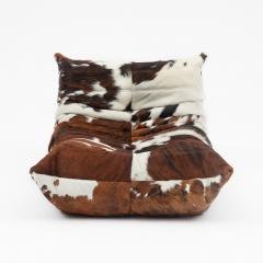 Michel Ducaroy Vintage Ligne Roset Togo Fireside Chair in Natural Cowhide Michel Ducaroy - 4515277