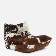 Michel Ducaroy Vintage Ligne Roset Togo Fireside Chair in Natural Cowhide Michel Ducaroy - 4515288