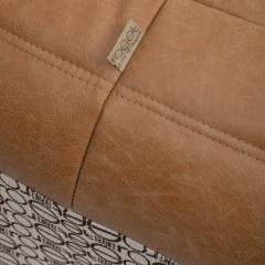 Michel Ducaroy Vintage Ligne Roset Togo Set in Italian Honey Leather Restored - 4526065