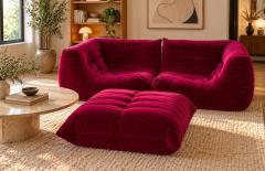 Michel Ducaroy for Ligne Roset Togo Sofa Ottoman France 1973 - 4810593