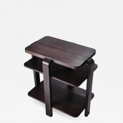 Michel Dufet French art deco modernist mahogany side table 1940 s - 986552