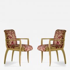 Michel Dufet Michel Dufet pair of armchairs two pairs available in sycamore - 3143648
