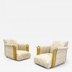Michel Dufet Rare Pair of French Art Deco Lounge Chairs by Michel Dufet France 1930s - 2898775