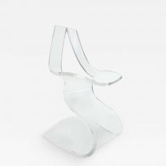 Michel Dumas Michel Dumas Sculpted Lucite Dumas Chair for Atelier Dumas France c1970s - 3527498