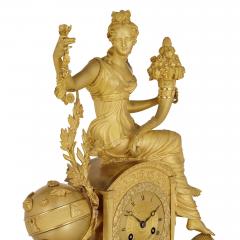 Michel Fran ois Piolaine Empire gilt bronze mantel clock by Michel Fran ois Piolaine - 1451671