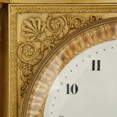 Michel Fran ois Piolaine Large Neoclassical style gilt bronze mantel clock by Piolaine - 3756768