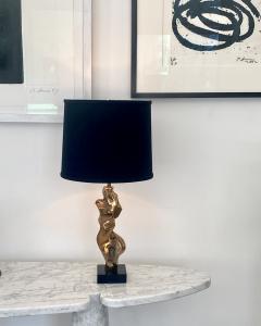 Michel Jaubert Michel Jaubert Signed French Cast Bronze Sculptural Table Lamp - 3581678