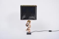 Michel Jaubert Sculptural 1970s French Bronze table lamp by Michel Jaubert - 2473439