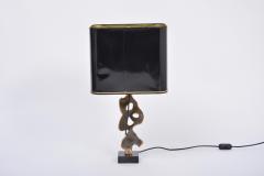 Michel Jaubert Sculptural 1970s French Bronze table lamp by Michel Jaubert - 2473442