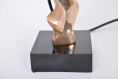 Michel Jaubert Sculptural 1970s French Bronze table lamp by Michel Jaubert - 2473445