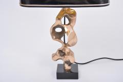 Michel Jaubert Sculptural 1970s French Bronze table lamp by Michel Jaubert - 2473446