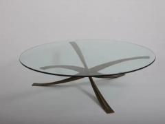 Michel Mangematin Michel Mangematin cast bronze coffee cocktail table France c1962 - 4128442