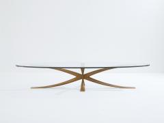 Michel Mangematin Michel Mangematin large bronze coffee table 1962 - 4011973