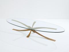 Michel Mangematin Michel Mangematin large bronze coffee table 1962 - 4011974