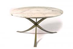 Michel Mangematin Michel Mangematin superb gold bronze and marble dinning table - 2408363