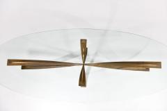 Michel Mangematin Oval coffee table - 1026362