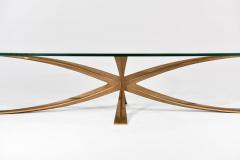 Michel Mangematin Oval coffee table - 1026363