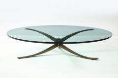 Michel Mangematin Rare Large Michel Mangematin Bronze Coffee Table 1962 - 2131377