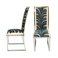 Michel Mangematin Set of Eight Chairs by Michel Mangematin France 1970  - 3669387