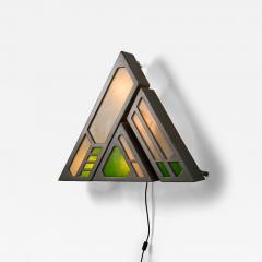 Michel Tess Contemporary Geometric Illuminated Wall Sculpture - 4515064