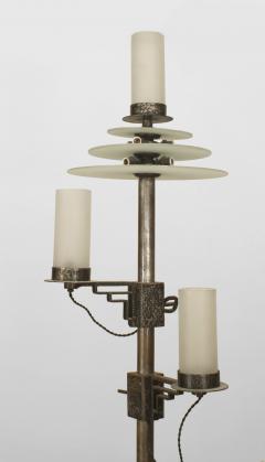 Michel Zadouna sky French Art Deco Wrought Iron Standing Lamp - 465310