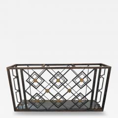 Michel Zadouna sky French Art Deco Wrought Iron Umbrella Stand - 4440186