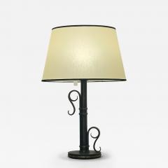 Michel Zadouna sky Sculptural Art Deco Table Lamp in Hand Forged Wrought Iron by Michel Zadouna sky - 4751636