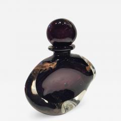 Michele Luzoro Michele Luzoro French Massive Purple Gold Fleck Perfume Bottle - 1682757