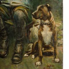 Michele Mr Falanga Michele Falanga Italian 1870 1942 Two Boys and a Dog painting - 2169953