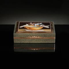 Micromosaic Gold Mounted Jasper Snuff Box Italian Gioacchino Barberi - 3205476