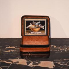 Micromosaic Gold Mounted Jasper Snuff Box Italian Gioacchino Barberi - 3205485