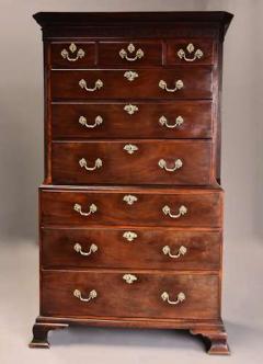 Mid 18th century mahogany chest on chest with superb original patina - 4799907