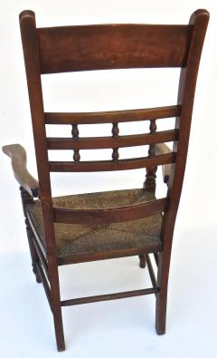 Mid 19th C Rush Seated Ladder Back Chair English circa 1850 - 2715529
