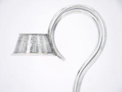 Mid 19th Century English Silver Plate Engraved Wine Cradle Holder - 3168201