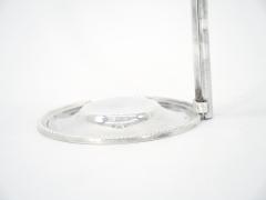 Mid 19th Century English Silver Plate Engraved Wine Cradle Holder - 3168203
