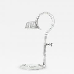 Mid 19th Century English Silver Plate Engraved Wine Cradle Holder - 3177820