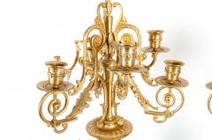 Mid 19th Century Gilt Bronze Five Arms Candelabra - 1170917