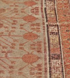 Mid 19th Century Handwoven Wool Vintage Khotan Rug - 2394481