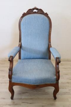 Mid 19th Century Italian Louis Philippe Antique Armchair - 4292252