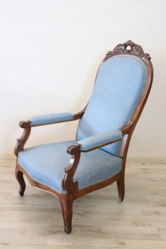 Mid 19th Century Italian Louis Philippe Antique Armchair - 4292253