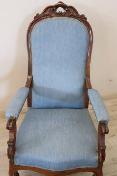 Mid 19th Century Italian Louis Philippe Antique Armchair - 4292257