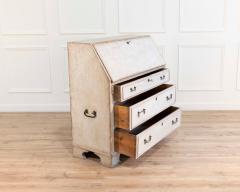 Mid 19th Century Swedish Painted Secretary in Pine circa 1840 1850 - 4465017