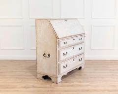 Mid 19th Century Swedish Painted Secretary in Pine circa 1840 1850 - 4465085