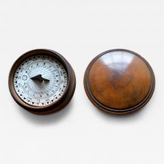 Mid 19th Century Treen Pocket Compass and Sun Dial - 4319370