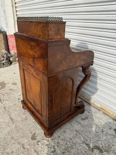 Mid 19th Century Victorian Burlwood Pop Up Davenport - 4416004