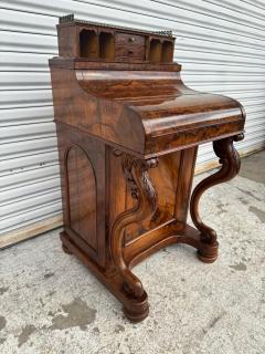 Mid 19th Century Victorian Burlwood Pop Up Davenport - 4416005