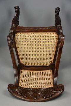 Mid 19th century Anglo Indian carved padouk open armchair - 4806295