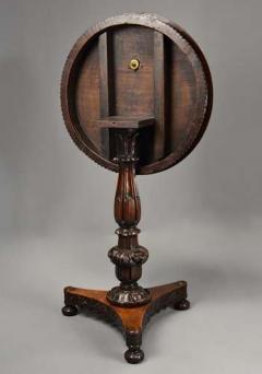 Mid 19thc Anglo Indian padouk circular tilt top occasional table - 4806311