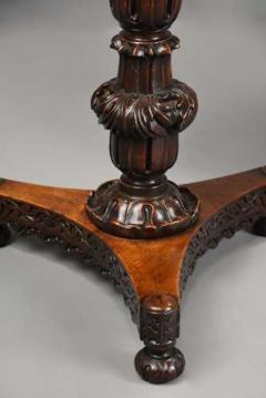 Mid 19thc Anglo Indian padouk circular tilt top occasional table - 4806312