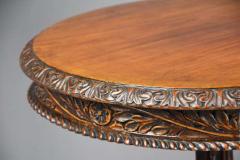 Mid 19thc Anglo Indian padouk circular tilt top occasional table - 4806319